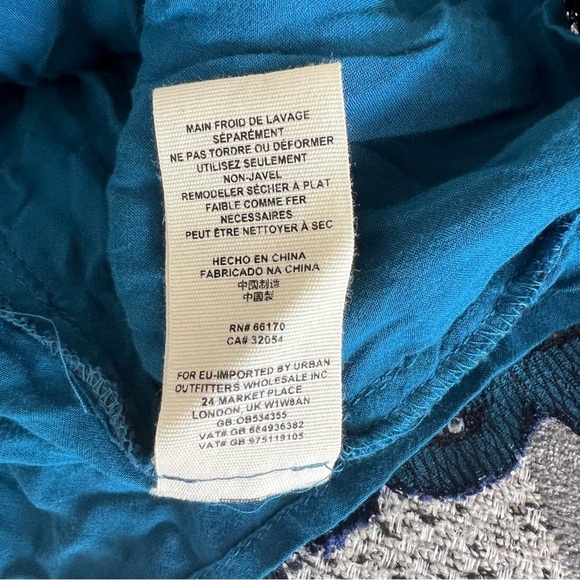 NWT Free People One Million Lovers Blue Lace Mini Dress - Picture 9 of 9